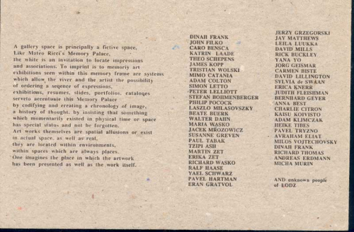 Memory palace participants