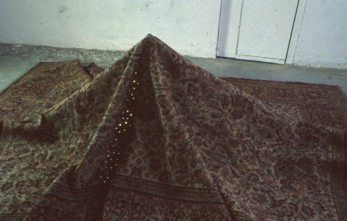 carpet hill with lights