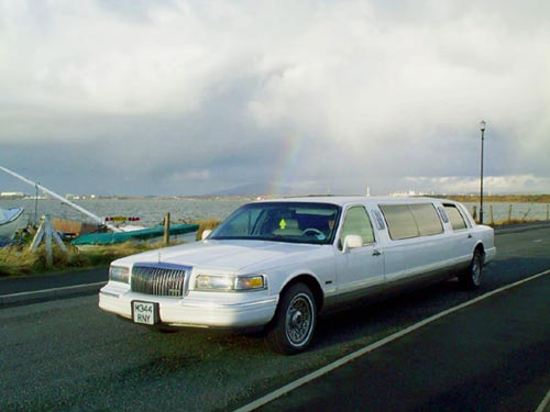 limo and rainbow